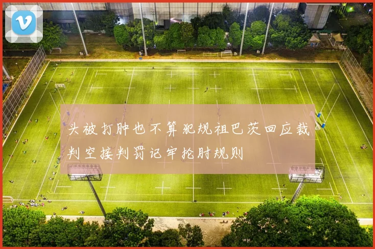 头被打肿也不算犯规祖巴茨回应裁判空接判罚记牢抡肘规则